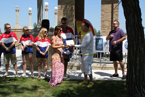 Departing SSCVA Executive Vice President Honored with Golden Knight Baton