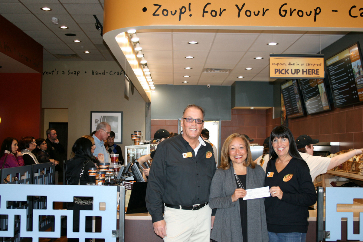 Zoup! Pre-Opening Fundraiser Benefits the Community Cancer Research Foundation in 2016