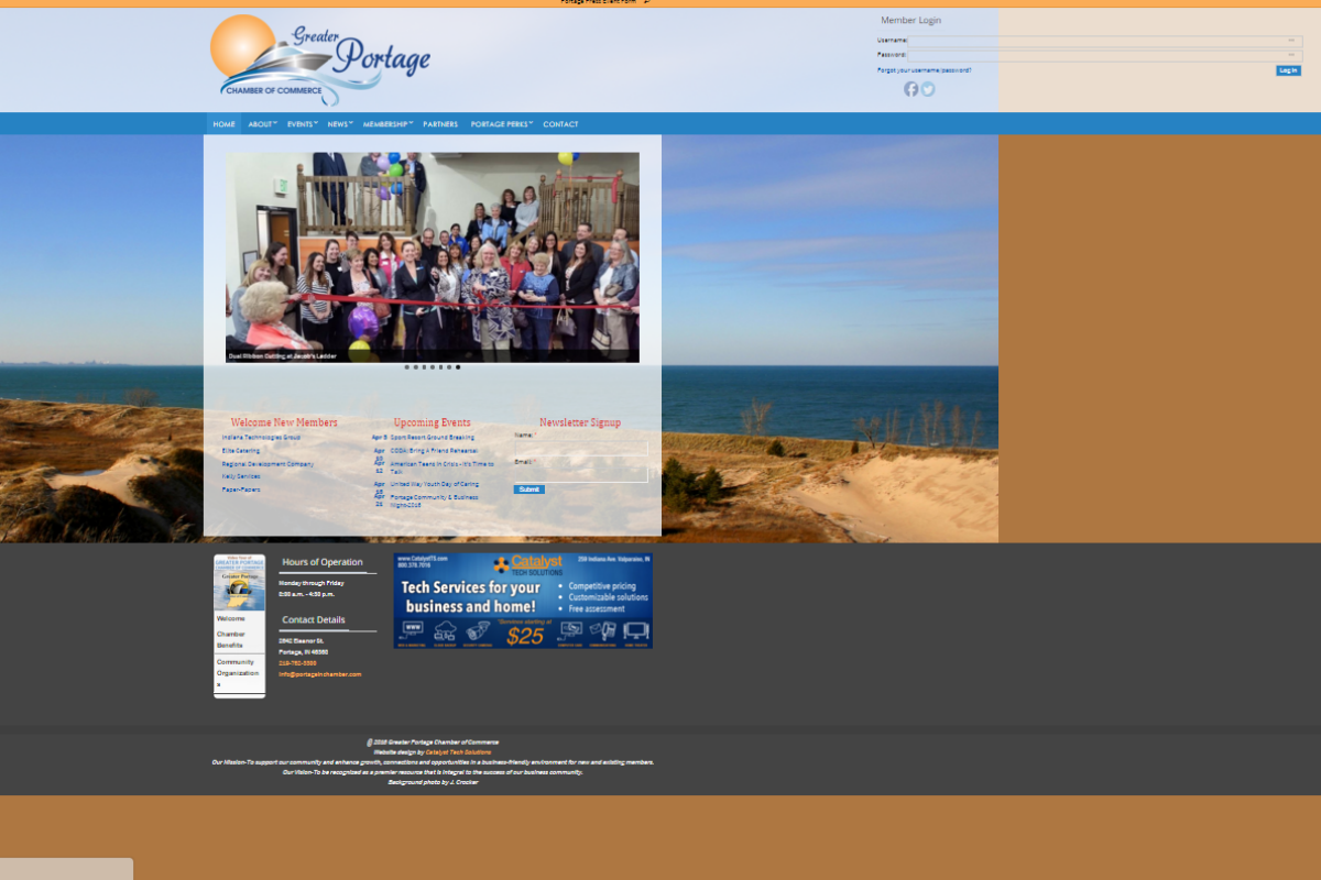 Greater Portage Chamber of Commerce Introduces New, Improved Website