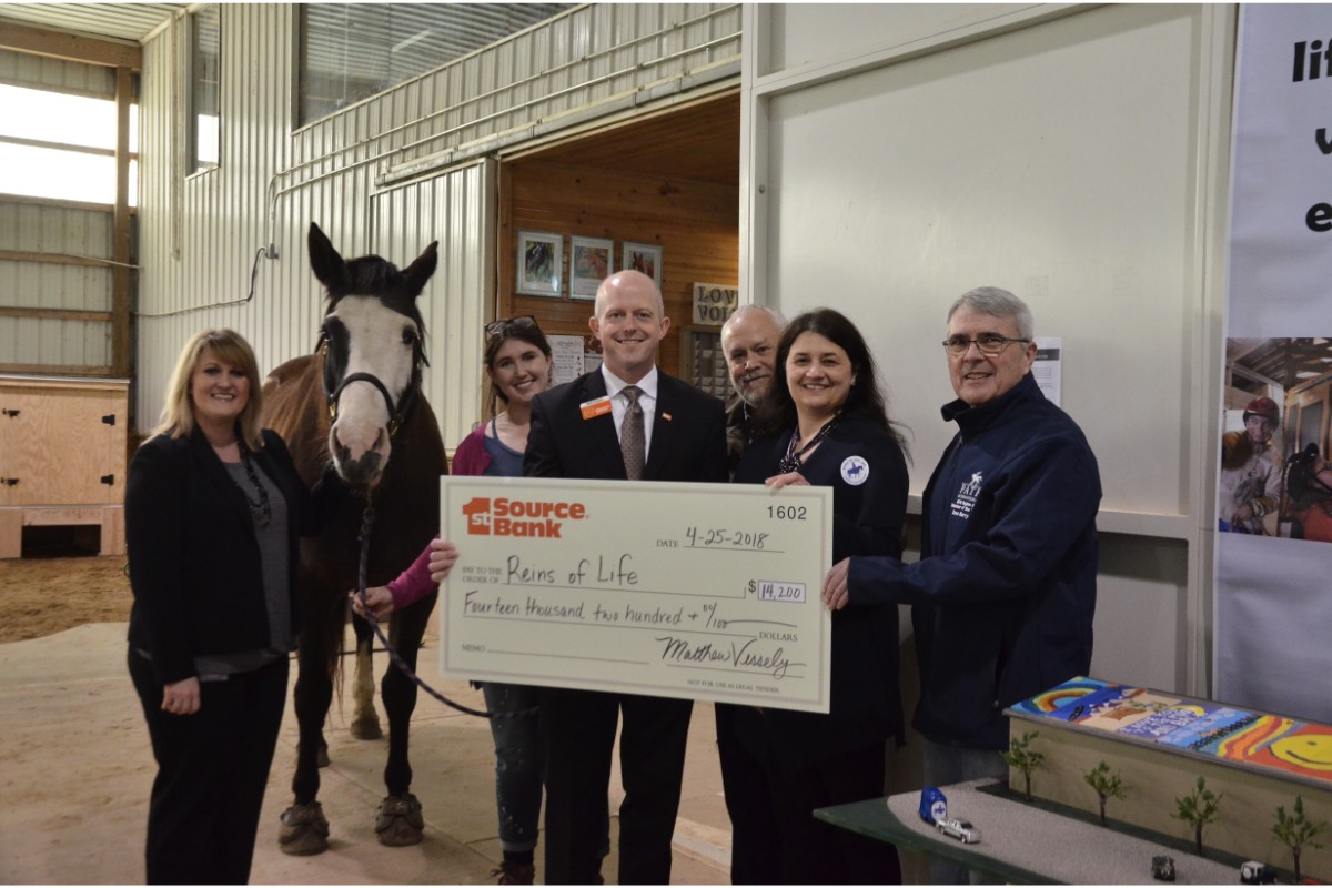 1st Source Continues Their Tradition of Generosity and Community Involvement with Donation to Reins of Life