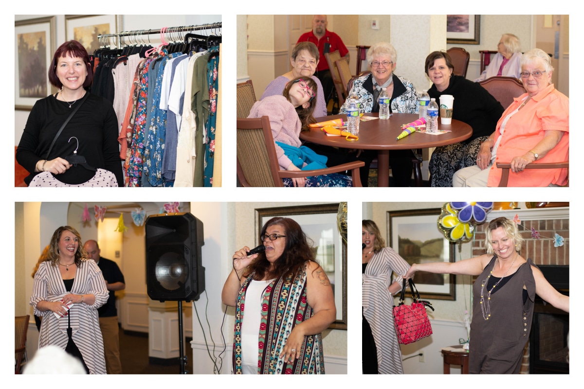 Paris visits Rittenhouse Village at Portage