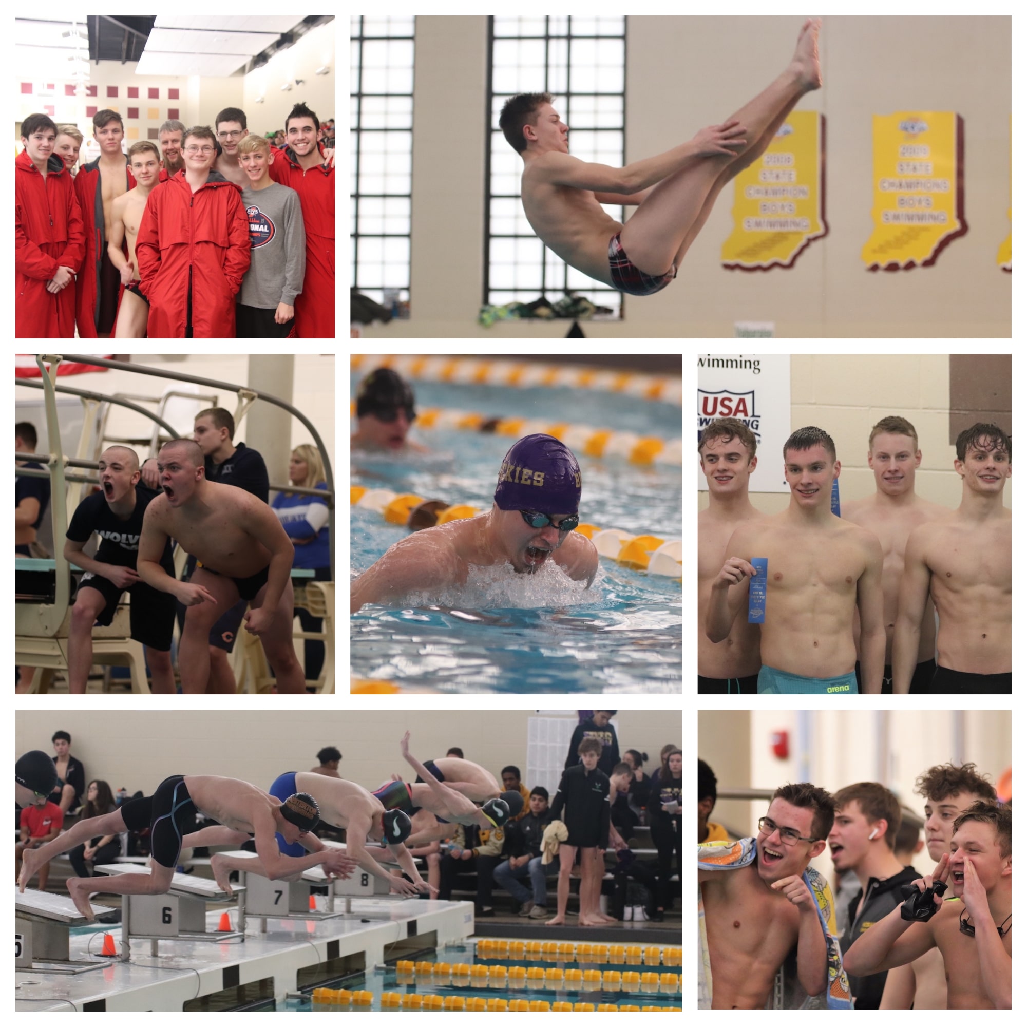 Excitement and Success at Boys Swimming Sectional Finals at Chesterton