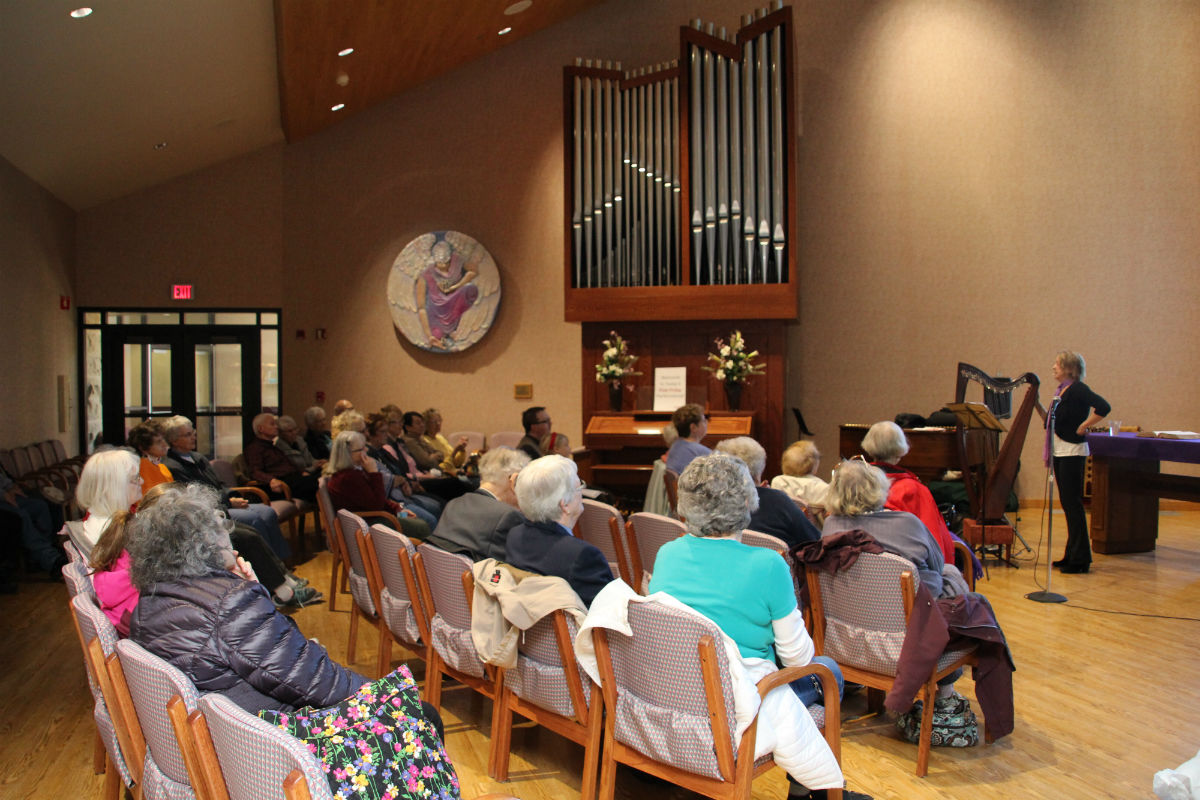 La Porte Hospital’s First Friday in the Chapel for April Featured Harpist Debra Sawyer
