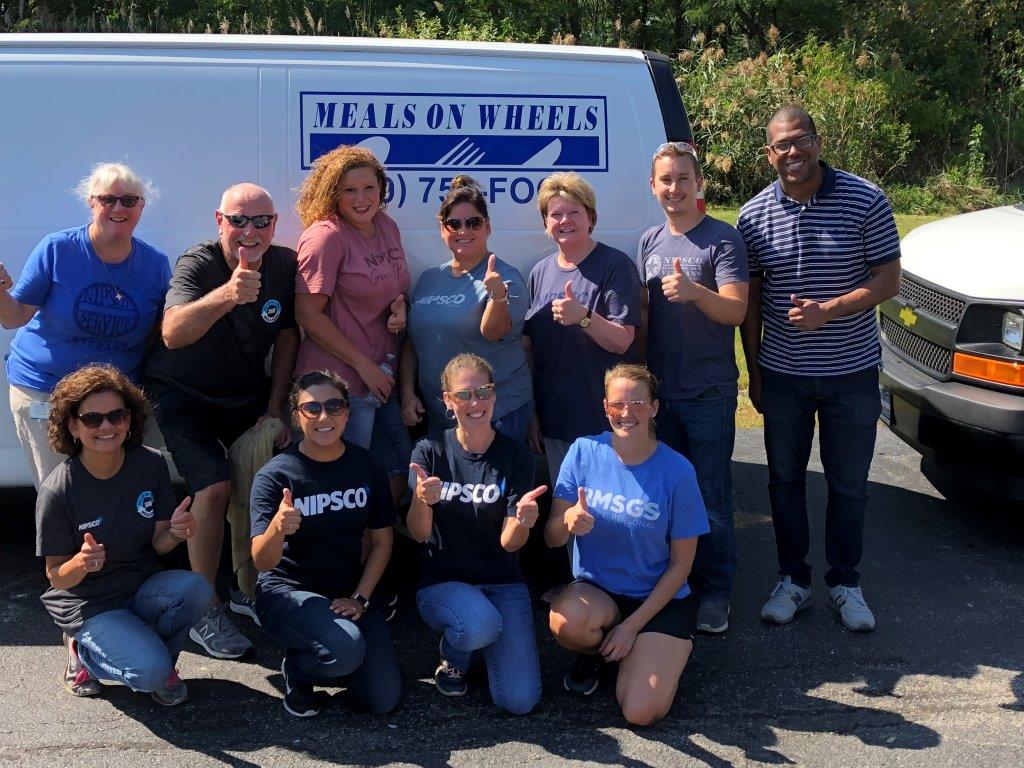 NIPSCO Business Support Department Makes a Difference for Meals on Wheels