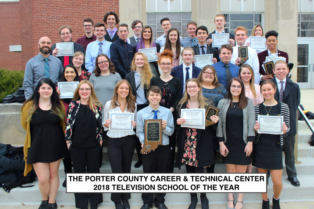 Porter County Career and Technical Center, Homestead High School Earn Top Honors in 2018 IASB High School Broadcasting Competition Awards