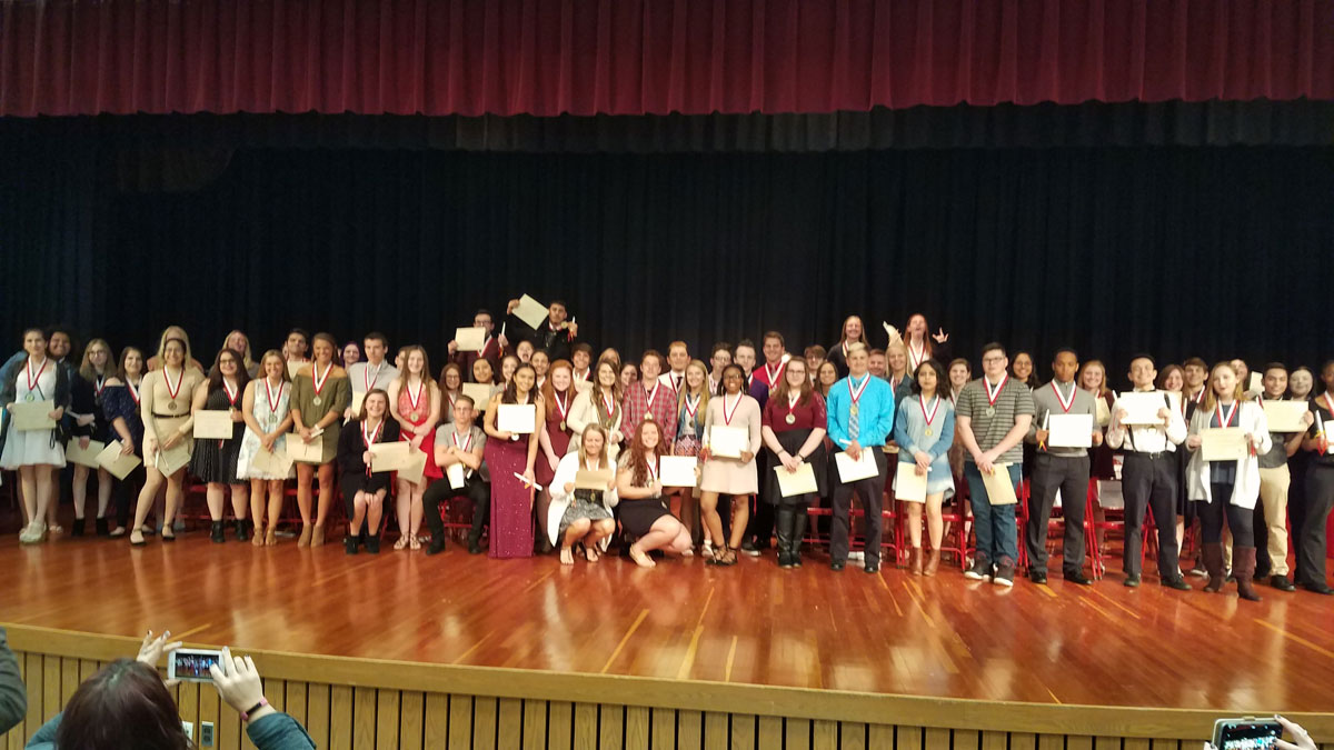 Portage High School Holds 29th Annual World Language Honor Society Induction Ceremony