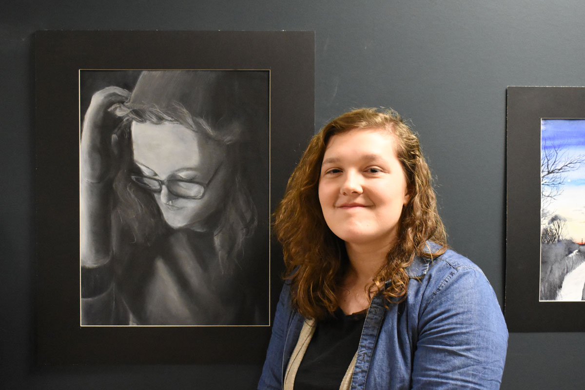 Portage High School Senior Wins Top Honor at Art Show