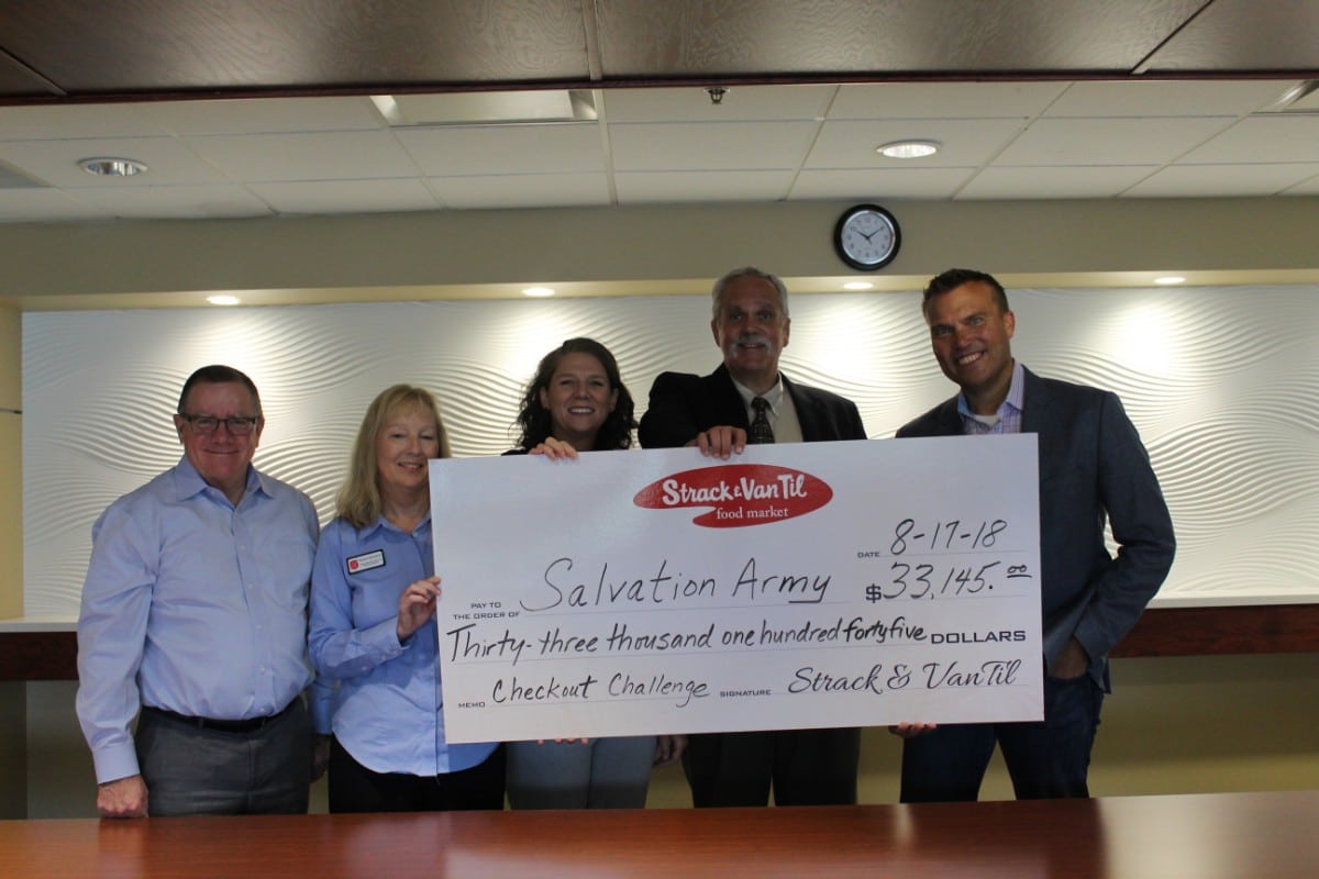 Strack & Van Til “Rounds Up” for Salvation Army in Checkout Challenge