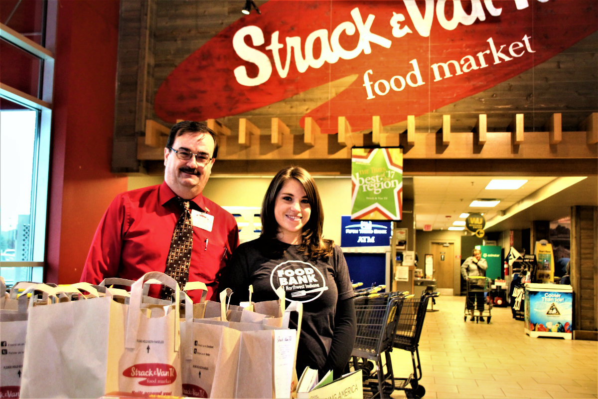 Collecting Change to Make a Change: Strack’s and The Food Bank of NWI Team Up to Fight Hunger