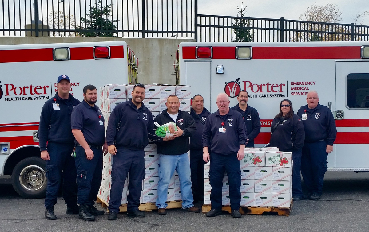 Porter EMS & Porter Regional Hospital Make Thanksgiving Meals Possible
